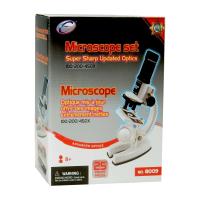 Набор для опытов с микроскопом и аксессуарами, 25 предметов, белый, пластмасса 8009 <ТНГ>